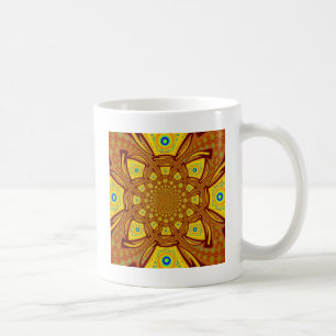 Mug Impression d'art Kaleidoscope d'or