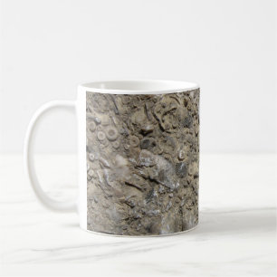 Mug Impression de calcaire de hachage fossile