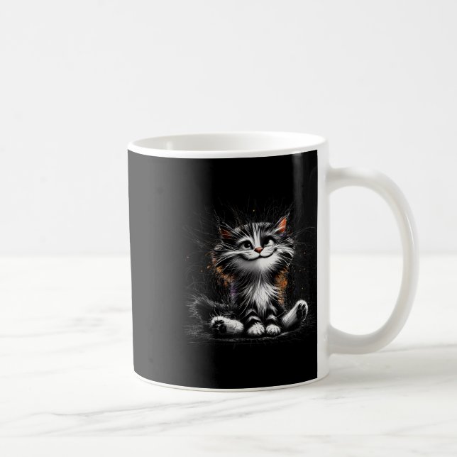 Mug Impression de chats amusants (Droite)