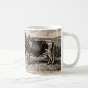 Mug Impression de génisse Holstein du 19e siècle