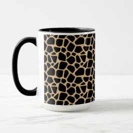 Mug Impression de girafe Brown noire