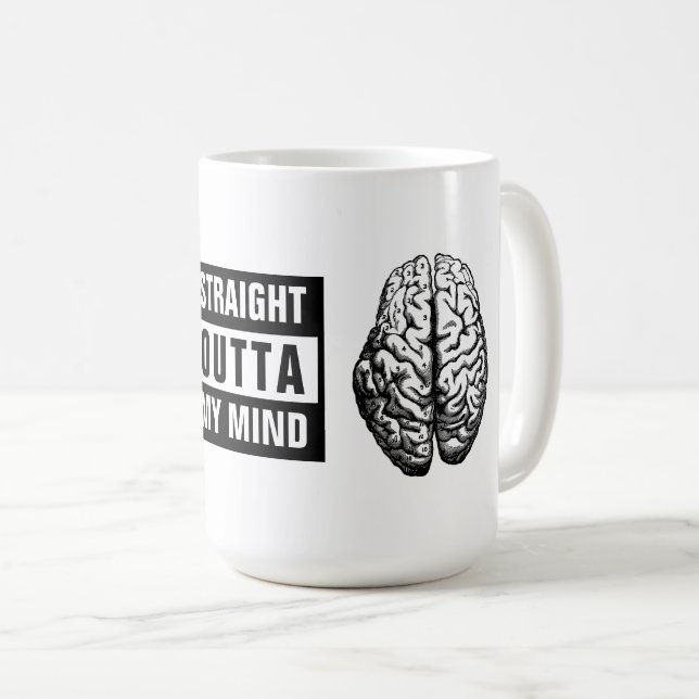 Mug Impression de mon cerveau droit (Devant droit)