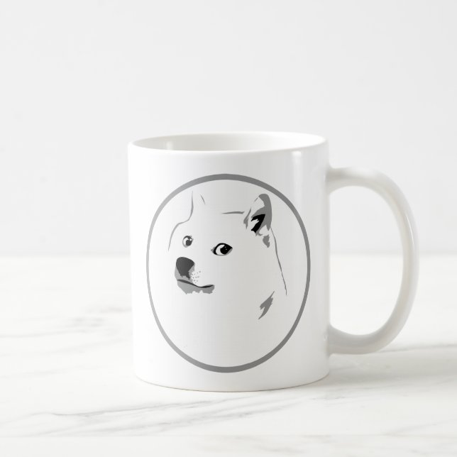 Mug Impression dogecoin minimaliste (Droite)