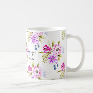 Mug Impression florale peu précise moderne