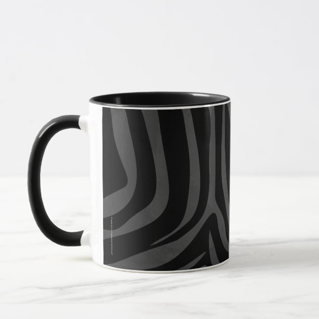 Mug Impression noire et grise Zebra (Gauche)