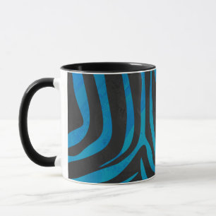 Mug Impression noire et grise Zebra