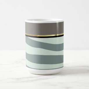 Mug Impression verte, noire et zébrée
