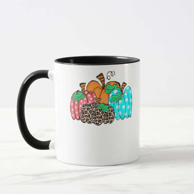 Mug Imprimé graphique de léopard de citrouille pour fe (Gauche)