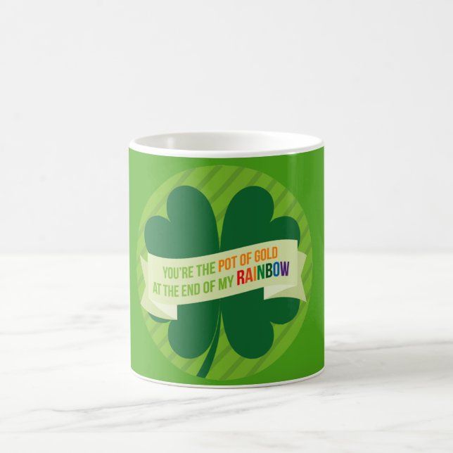 Mug imprimé vert pour la Saint-Patrick (Centre)