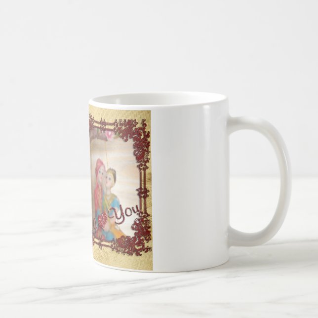 Mug Imprimer mariage Doll Portrait Graphique (Droite)
