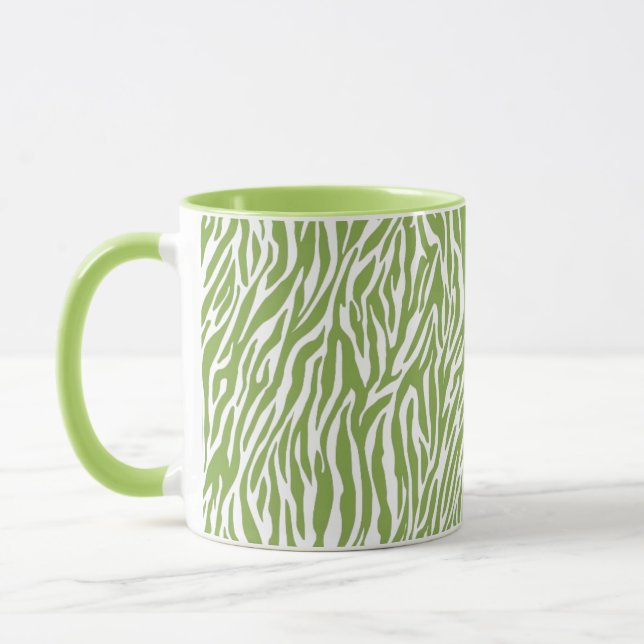 Mug Imprimer Safari vert Zebra (Gauche)