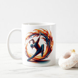 Mug Incendie De Rue Avec Énergie Urbaine