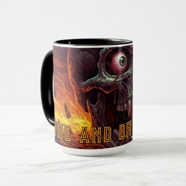 MUG INCENDIE ET BOUTEILLE DE PIERRE (Devant gauche)