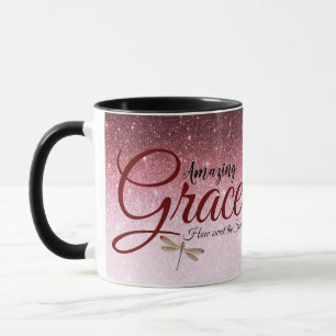Mug Incroyable grâce dégradé de paillettes rose gold