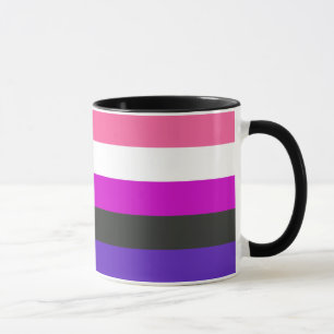 Mug Indicateur de la fierté du fluide genderfluide