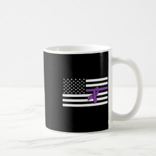 Mug Indicateur Us Violet Ruban Pancréatique Cancer Sen