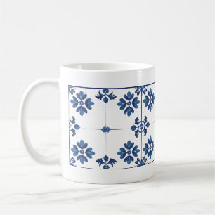 Mug Indigo Azulejo Bleu Décoratif Portugais Lisbonne