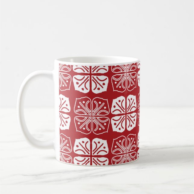 Mug Indonésien Batik Kawung Gurda Design (Gauche)