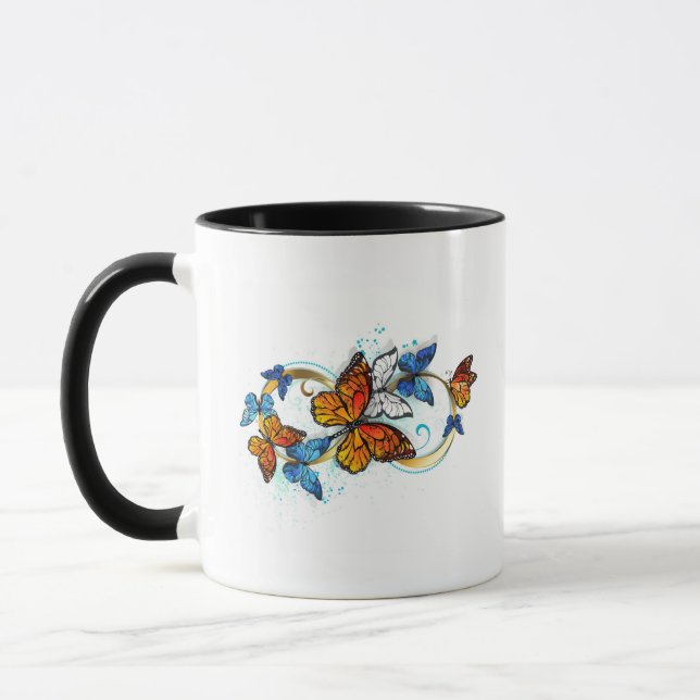 Mug Infinité de papillons monarques (Gauche)