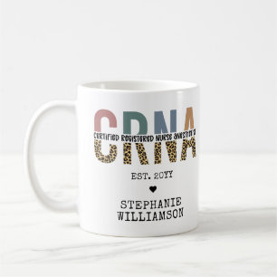 Mug Infirmière anesthésiste certifiée CRNA personna