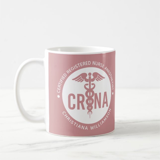 Mug Infirmière anesthésiste certifiée CRNA personnalis (Gauche)