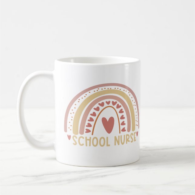 Mug Infirmière Boho Rainbow Cute Nurse Student  (Gauche)