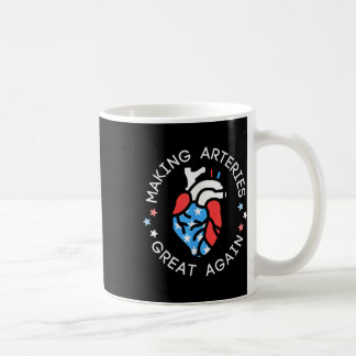Mug Infirmière cardiaque du 4 juillet rendant les artè