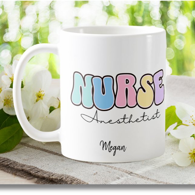 Mug Infirmière certifiée CRNA Anesthésiste Infirmière  (Créateur téléchargé)