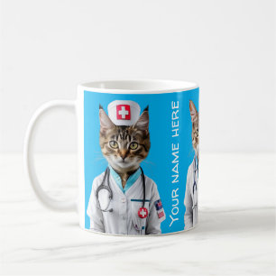 Mug Infirmière Chat Médecin en soins infirmiers
