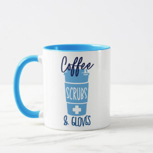 Mug Infirmière Coffee Scrubs et Gants