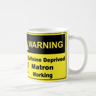 Mug Infirmière d'avertissement de caféine