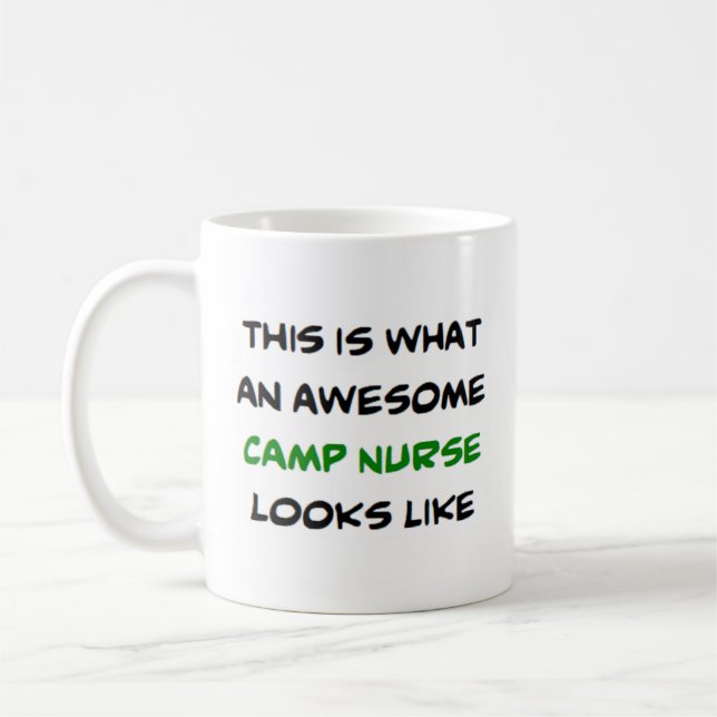 Mug infirmière de camp, génial (Gauche)