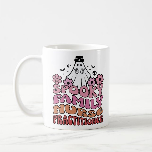 Mug Infirmière de famille éffrayante Praticienne Femme (Gauche)