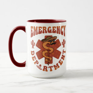 Mug Infirmière de la fête du département d'urgence de 