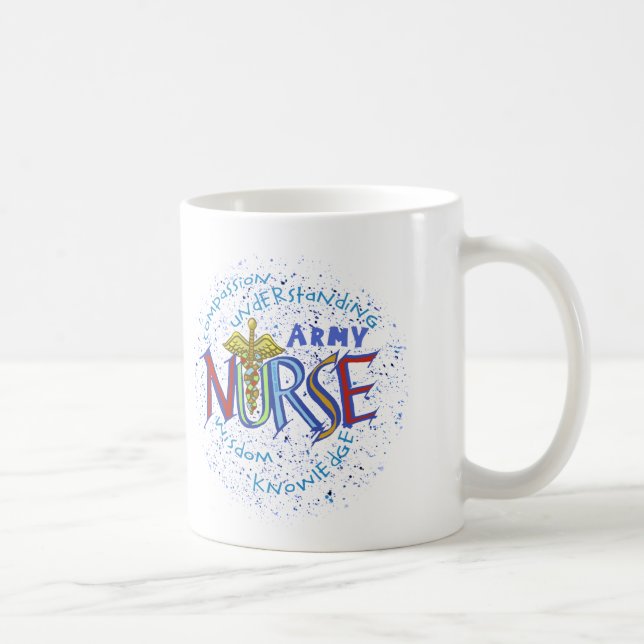 Mug Infirmière de l'armée Motto (Droite)