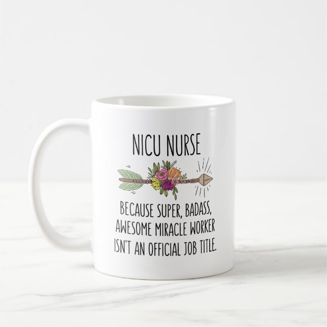 Mug Infirmière de l'Unité de soins intensifs du NICU (Gauche)