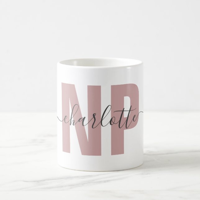 Mug Infirmière de NP personnalisée Praticien Diplôme C (Centre)
