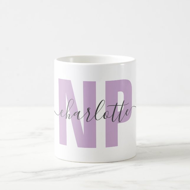 Mug Infirmière de NP personnalisée Praticien Diplôme C (Centre)