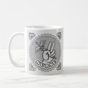 Mug Infirmière de Peace caduceus