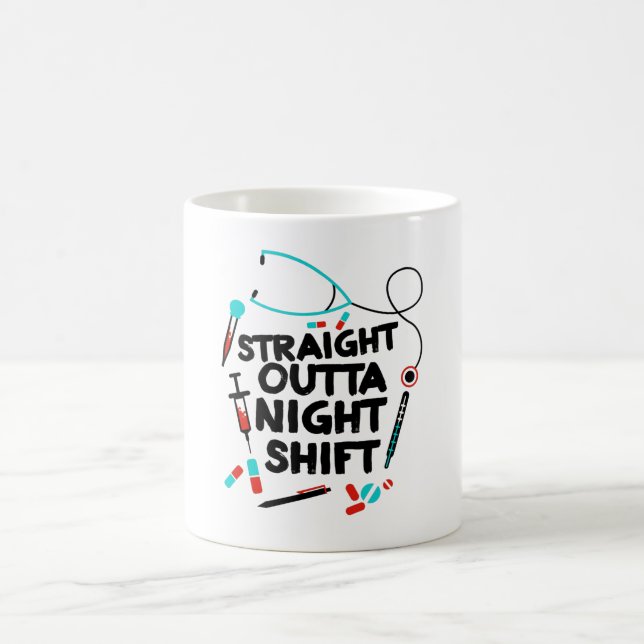 Mug Infirmière de quart de nuit (Centre)