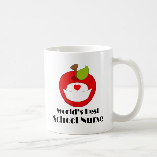 Mug Infirmière d'école (mondes meilleurs) (Droite)