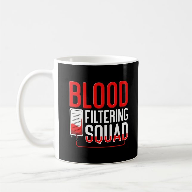 Mug Infirmière dialyse de l'équipe de filtrage du sang (Gauche)