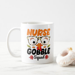 Mug Infirmière Dinde gloussement Escouade Amoureux de