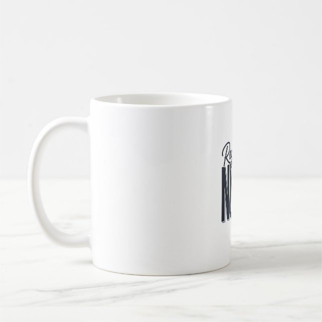 Mug Infirmière diplômée Script Typographie Vector Desi (Gauche)