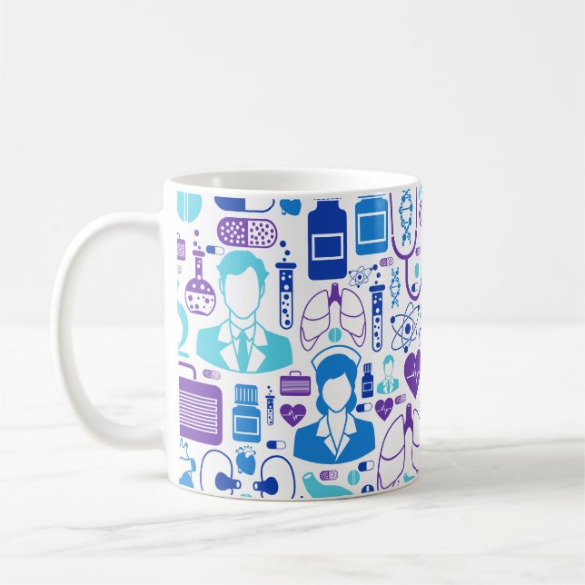 Mug Infirmière, Docteur, Professionnel Médicale, Hôpit (Gauche)
