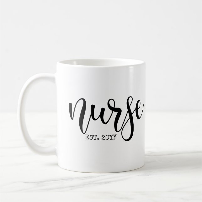 Mug Infirmière Est Année sur mesure Étudiante Infirmiè (Gauche)