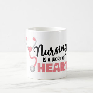 Mug Infirmière Est Une Oeuvre De Coeur Coupe Infirmièr