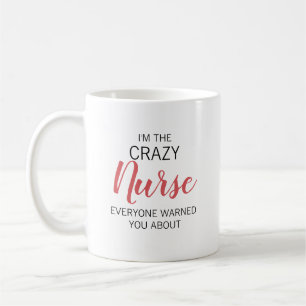 Mug Infirmière Folle Nom Personnalisé