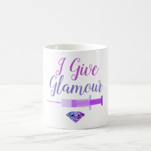Mug Infirmière glamour abattu mignon rose pourpre
