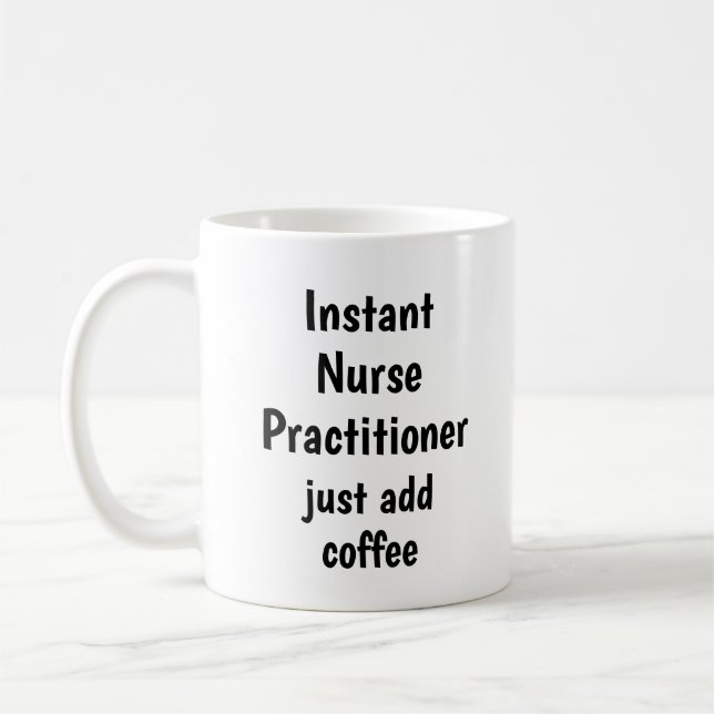 Mug Infirmière instantanée Praticien Ajouter un devis  (Gauche)